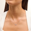 Thumbnail Image 2 of 1/10 CT. T.W. Diamond “I Heart You” Necklace in Sterling Silver