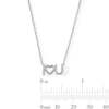 Thumbnail Image 3 of 1/10 CT. T.W. Diamond “I Heart You” Necklace in Sterling Silver