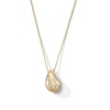 Thumbnail Image 1 of 1/20 CT. T. W. Diamond Teardrop Necklace in Sterling Silver with 14K Gold Plate