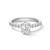 Thumbnail Image 1 of 1-1/2 CT. T.W. Oval Certified Lab-Created Diamond Engagement Ring in 14K White Gold (I/SI2)