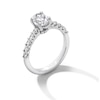 Thumbnail Image 2 of 1-1/2 CT. T.W. Oval Certified Lab-Created Diamond Engagement Ring in 14K White Gold (I/SI2)