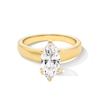 Thumbnail Image 1 of 2 CT. Marquise-Cut Certified Lab-Created Diamond Solitaire Engagement Ring in 14K Gold (F/VS2)