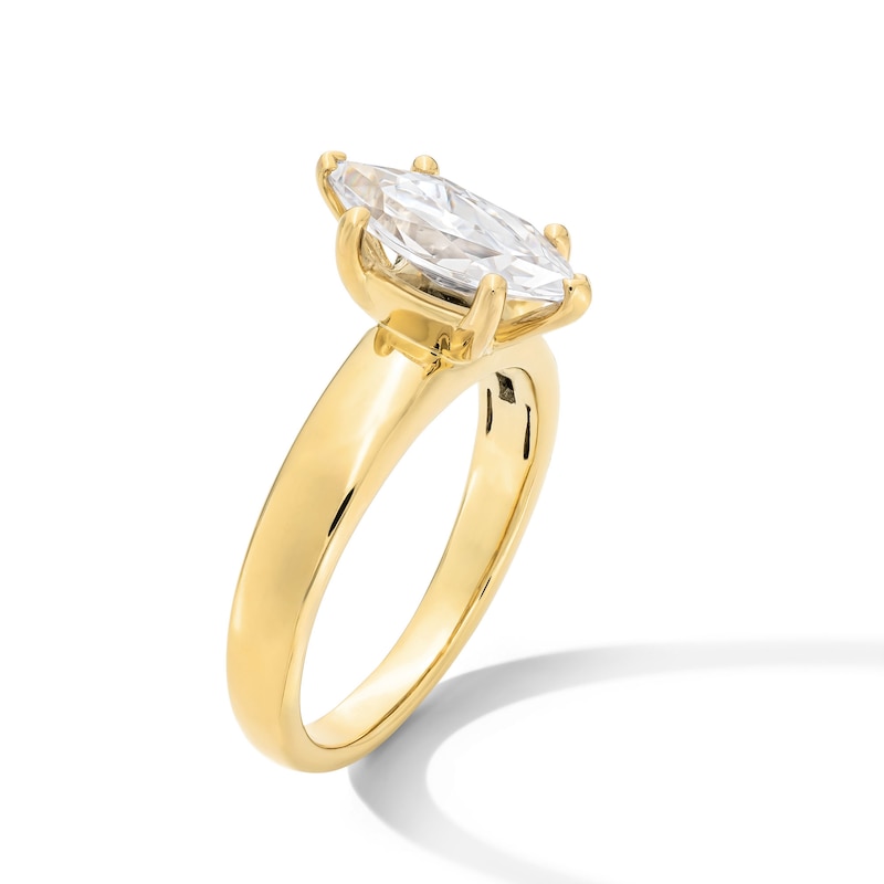 Main Image 2 of 2 CT. Marquise-Cut Certified Lab-Created Diamond Solitaire Engagement Ring in 14K Gold (F/VS2)