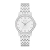 Thumbnail Image 1 of Ladies’ Bulova Crystal Accent Bezel Watch with Textured White Dial (Model: 96L297)