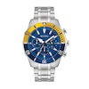 Thumbnail Image 1 of Men’s Bulova Classic Chronograph Watch with Navy Blue Dial and Yellow Accent (Model: 98A245)