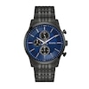 Thumbnail Image 1 of Men’s Bulova Classic Black IP Chronograph Watch with Navy Blue Dial (Model: 98A300)