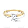 Thumbnail Image 1 of 1 CT. Certified Lab-Created Diamond Solitaire Engagement Ring in 14K Two-Tone Gold (F/VS2)