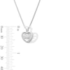 Thumbnail Image 3 of 1/3 CT. Certified Lab-Created Diamond Solitaire Heart Pendant in Sterling Silver (I/SI2)