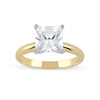 Thumbnail Image 1 of 3 CT. Princess-Cut Certified Lab-Created Diamond Solitaire Engagement Ring in 14K Two-Tone Gold (F/VS2)