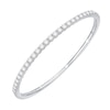 Thumbnail Image 1 of 3 CT. T.W. Diamond Bangle in 14K White Gold - 8&quot;