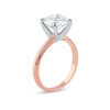 Thumbnail Image 2 of 3 CT. Certified Lab-Created Diamond Solitaire Engagement Ring in 14K Two-Tone Gold (F/VS2)