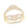 Thumbnail Image 1 of 7/8 CT. T.W. Diamond Double Row Tiara Solitaire Enhancer in 14K Gold