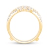 Thumbnail Image 2 of 7/8 CT. T.W. Diamond Double Row Tiara Solitaire Enhancer in 14K Gold