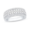 Thumbnail Image 1 of 1 CT. T.W. Diamond Multi-Row Anniversary Band in 10K White Gold