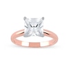 Thumbnail Image 1 of 3 CT. Princess-Cut Certified Lab-Created Diamond Solitaire Engagement Ring in 14K Two-Tone Gold (F/VS2)