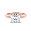 Thumbnail Image 3 of 3 CT. Princess-Cut Certified Lab-Created Diamond Solitaire Engagement Ring in 14K Two-Tone Gold (F/VS2)