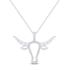 Thumbnail Image 1 of 1/10 CT. T.W. Diamond Longhorn Pendant in Sterling Silver