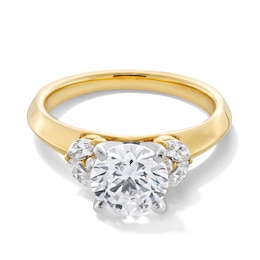 1-3/4 CT. T.W. Certified Lab-Created Diamond Leaf-Sides Engagement Ring in 14K Gold (F/VS2)