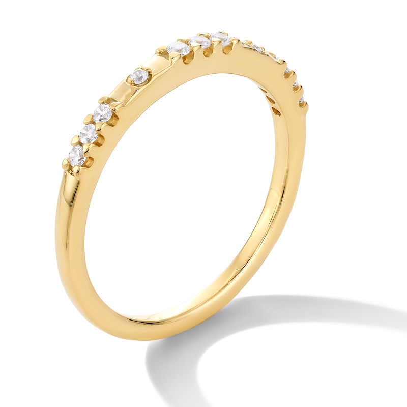 Main Image 3 of 1/8 CT. T.W. Certified Lab-Created Diamond Alternating Band in 10K Gold (F/VS2)