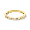 Thumbnail Image 1 of 1/10 CT. T.W. Diamond Alternating Hearts Band in 10K Gold