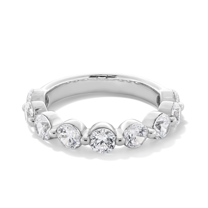 Main Image 1 of 2 CT. T.W. Certified Lab-Created Diamond Nine Stone Anniversary Band in 14K White Gold (F/VS2)