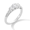 Thumbnail Image 3 of 3/4 CT. T.W. Diamond Past Present Future® Engagement Ring in 10K White Gold