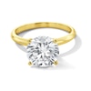 Thumbnail Image 1 of 3 CT. Certified Lab-Created Diamond Solitaire Engagement Ring in 14K Two-Tone Gold (F/VS2)