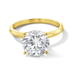 3 CT. Certified Lab-Created Diamond Solitaire Engagement Ring in 14K Two-Tone Gold (F/VS2)