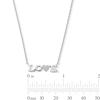 Thumbnail Image 4 of 1/20 CT. T.W. Diamond “LOVE” Necklace in Sterling Silver