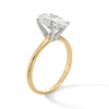 Thumbnail Image 3 of 2 CT. Oval Certified Lab-Created Diamond Solitaire Engagement Ring in 14K Gold (F/VS2)