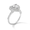 Thumbnail Image 3 of 1-3/4 CT. T.W. Certified Lab-Created Diamond Double Frame Heart Ring in Sterling Silver (F/SI2)