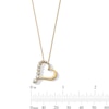 Thumbnail Image 4 of 1/2 CT. T.W. Journey Certified Lab-Created Diamond Tilted Heart Pendant in 10K Gold (I/SI2)