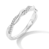 Thumbnail Image 3 of 1/8 CT. T.W. Diamond Twist Band in 10K White Gold