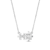 Thumbnail Image 3 of 1/10 CT. T.W. Diamond Puzzle Necklace in Sterling Silver