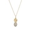 Thumbnail Image 1 of 1/10 CT. T.W. Diamond Pineapple Pendant in Sterling Silver with 18K Gold Plate