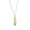 Thumbnail Image 2 of 1/10 CT. T.W. Diamond Pineapple Pendant in Sterling Silver with 18K Gold Plate