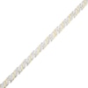 Thumbnail Image 2 of Diamond Accent Alternating &quot;S&quot; Link Bracelet in Sterling Silver with 18K Gold Plate - 7.25”