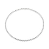 Thumbnail Image 1 of Diamond Accent Alternating San Marco Chain Necklace in Sterling Silver