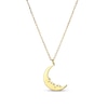 Thumbnail Image 3 of 1/15 CT. T.W. Diamond Crescent Moon Pendant in Sterling Silver with 18K Gold Plate