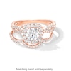 Thumbnail Image 4 of 1-1/2 CT. T.W. Certified Lab-Created Diamond Cushion Frame Twist Shank Engagement Ring in 14K Rose Gold (F/SI2)