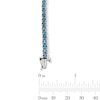 Thumbnail Image 2 of Blue Topaz Ombré Tennis Bracelet in Sterling Silver - 7.5&quot;