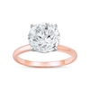 Thumbnail Image 1 of 4 CT. Certified Lab-Created Diamond Solitaire Engagement Ring in 14K Two-Tone Gold (F/VS2)