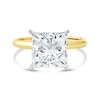 Thumbnail Image 3 of 4 CT. Princess-Cut Certified Lab-Created Diamond Solitaire Engagement Ring in 14K Two-Tone Gold (F/VS2)