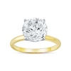 Thumbnail Image 1 of 4 CT. Certified Lab-Created Diamond Solitaire Engagement Ring in 14K Two-Tone Gold (F/VS2)