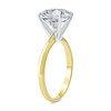 Thumbnail Image 2 of 4 CT. Certified Lab-Created Diamond Solitaire Engagement Ring in 14K Two-Tone Gold (F/VS2)