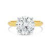 Thumbnail Image 3 of 4 CT. Certified Lab-Created Diamond Solitaire Engagement Ring in 14K Two-Tone Gold (F/VS2)