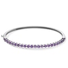 Thumbnail Image 1 of Amethyst Bangle in Sterling Silver - 7.25”