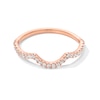 Thumbnail Image 1 of 1/5 CT. T.W. Certified Lab-Created Diamond Contour Anniversary Band in 14K Rose Gold (F/SI2)