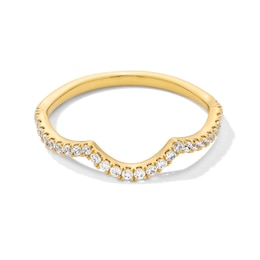 1/5 CT. T.W. Certified Lab-Created Diamond Contour Anniversary Band in 14K Gold (F/SI2)