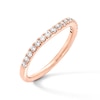 Thumbnail Image 2 of 1/3 CT. T.W. Certified Lab-Created Diamond Contour Anniversary Band in 14K Rose Gold (F/VS2)